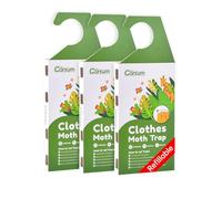 Garsum Trappole per tarme per vestiti, trappole per tarme per casa, armadi, tappeti, abbigliamento, trappole a feromoni per tarme, trappole per colla adesiva per armadi, 3 scatole per tarme.