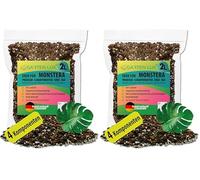 Garten Lux Premium Monstera Terreau pour plantes carnivores - Paquet de 2 litres - Sol à drainage rapide pour la croissance et la transplantation de plantes (Confezione da 2)