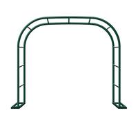 Gartenbogen - Arco in metallo nero per piante rampicanti, pergola e graticcio per matrimoni, dimensioni 80, 120, 140, 160, 260, 280 cm, verde (280 x 40 x 220 cm)