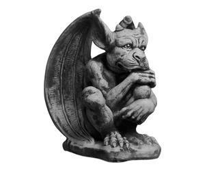 gartendekoparadies.de Grande massiccia figura di pietra Gargoyle - La guardia di guardia castone in pietra colata resistente al gelo