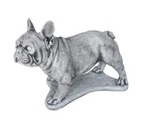 gartendekoparadies.de Massiccia statuetta in pietra per cani Bulldog francese, altezza 34 cm, 22 kg, in ghisa resistente al gelo