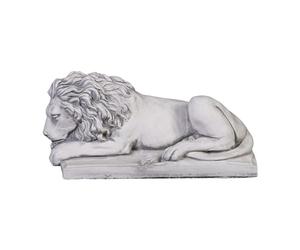 gartendekoparadies.de Massive portieri statua di pietra leone testa appoggiata rette fatti del cast in pietra frostfest