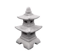 gartendekoparadies.de Pagoda Giapponese con 8 Finestre Lanterna Pietra H 40 cm 11 kg Grigio Ghiaccio Antigelo per Esterni