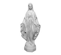 gartendekoparadies.de Statua di Santa Maria, Madonna, statuetta di pietra in pietra, grigio, antigelo per esterni, H 98 cm, 60 kg