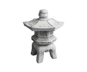 gartendekoparadies.de Top model Massive Oki Gata Yukimi Lanterna in pietra giapponese realizzata in pietra colata resistente al gelo