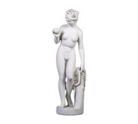 gartendekoparadies.de Top Model pietra massiccia statua Venere di Canova con la mela fatto del cast in pietra frostfest