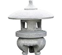 gartendekoparadies.de Yukimi-Gata - Lanterna in pietra giapponese, colore grigio, antigelo per esterni, altezza 50 cm, 40 kg