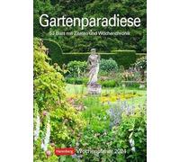 Gartenparadiese Wochenplaner 2024. Dekorativer Wandkalender zum Eintragen mit 53 romantischen Garten-Fotos und Zitaten. Termin-Kalender 2024 für die ... cm: 53 Blatt mit Zitaten und Wochenchronik