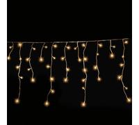 GARTENPIRAT catena luci pioggia ghiacciata 168LED-4,2m timer luce bianca calda