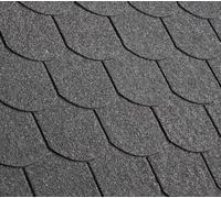 Gartenpirat Tegole bituminose a coda di castoro nere 3 m² Tegole per casette da giardino, ripostigli, gazebo e tettoie