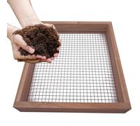 Gartensiek Realizzato in legno Tamigi con rete di schermo senza ruggine, ideale per la preparazione del compost, la pulizia del pavimento e il lutto, strumenti con prestazioni