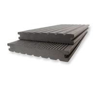 Gartenwelt Riegelsberger - Assi in WPC per terrazze, profilo pieno, lunghezza: 50 cm, 20 x 145 mm, antracite
