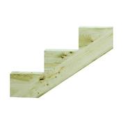 Gartenwelt Riegelsberger Guanciale per scale a 3 livelli, altezza piano 51 cm, legno massello di pino impregnato in autoclave, 1 pezzo