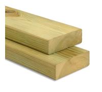 Gartenwelt Riegelsberger - Listelli in legno di pino impregnato, 40 x 120 mm, lunghezza 160 cm, 4 lati piallati lisci