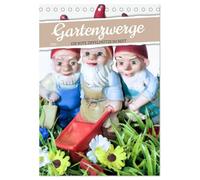 Gartenzwerge: Die rote Zipfelmütze im Beet (Tischkalender 2026 DIN A5 hoch), CALVENDO Monatskalender: Die Helferlein im Garten aus Ton: Gartenzwerge