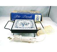 Garth Prodotti Blue Danube Electric Food Warmer, Caldo Tile Nuovo Nib Annata Box