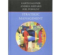 Garth Saloner Andrea Shepard Joel Podoln Strategic Managemen (Copertina rigida)