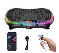 GartistGo Piattaforma Vibrante con Luci LED 7 Colori e Bluetooth, 200 Livelli Velocità e 5 Programmi Preimpostati per Allenamento Total Body a Casa