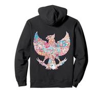 Garuda Flora e Fauna Felpa con Cappuccio