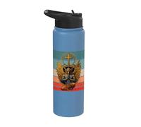Garuda Posa meditativa Croce dell'ala dorata aviaria Potere Stainless Steel Insulated Water Bottle