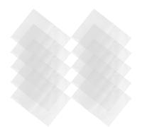 GARVALON 10 fogli Membrana Semipermeabile per Esperimenti Scientifici da Cellophane Trasparente Accessorio Didattico per Scuola Media e Superiore Dimostrazione e Diffusione