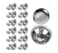 GARVALON 100 Pezzi Rivetti Strass per Abbigliamento Borchie Metalliche Decorative per Borse e Scarpe Kit Rivetti per Tessuti e Riparazioni Cinture per Lavori Artigianali in Pelle e