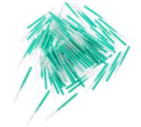 GARVALON 100 Pezzi Spazzolini Interdentali Portatili per Apparecchi Ortodontici Scovolini Interdentali Verde Impugnatura Ergonomica per Pulizia Precisa tra i Denti per Uso Quotidiano e