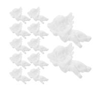 GARVALON 100pezzi Ciondoli Forma di Angelo in Resina Perline Retro Piatto Ornamenti per Abbellimenti Fai da Te Accessori per Capelli Telefoni Cellulari Decorazioni Natalizie Angeli