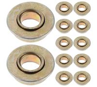 GARVALON 12 Cuscinetti Forcella Sedia a Rotelle in Acciaio Resistente Kit Piatto Girevole Cuscinetto Silenzioso per Ruote Anteriori Accessori per Sostituzione e Manutenzione Mobilità