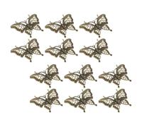 GARVALON 12 pezzi Charms Farfalla in Vintage Ciondoli Fai da Te per Collane e Braccialetti Pendenti in Lega Svuotata per Gioielli Personalizzati Accessori Creativi per Bomboniere e Feste
