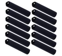 GARVALON 12 pezzi Tappi Versatori in Gomma Neri Protezione Salvagoccia per Bottiglie Olio Aceto Sciroppi e Liquori Copertura Anti-polvere per Beccucci Dosatori da Cucina e Bar