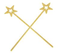 GARVALON 2 Bacchette Magiche a Forma di Stella, Accessori per Costume da Fata e Cosplay, Regalo di Compleanno, Leggero e Resistente, Oggetti di Scena per Spettacoli Teatrali e Feste