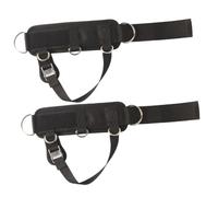 GARVALON 2 Pezzi Cinturini Caviglia Regolabili per Macchina Cavi Fitness Fasce Elastiche Multiuso per Allenamento Gambe e Glutei con Supporto Antiscivolo Adatti Donna e Uomo Accessori