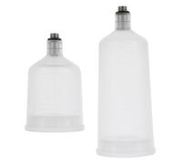 GARVALON 2 Pezzi Flaconi Smontabili per Vernice Aerografo Contenitori Pigmenti Compatti e Resistenti Tazze Ricaricabili Leggere per Pittura Airbrush per Uso Portatile e Principianti