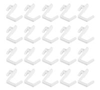 GARVALON 24 Pezzi Ganci per Pannelli Forati in Plastica Bianco, J | Riordinare Attrezzi e Oggetti, Uso in Lavanderia e Negozio, Portata 0, 5kg
