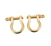 GARVALON 2pezzi Anelli Forma di u D-Rings con Vite di Chiusura per Borse e Collari per Animali Domestici Materiali per Fai da Te in Pelle Anello di Ricambio
