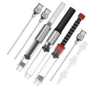 GARVALON 3 Pezzi Convertitore per Penna Stilografica 11g, in Acciaio Inox | Cartucce Inchiostro Stilografica Europee, Ago e Connettore Rimovibili, Pulizia Facile, Viaggio