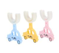 GARVALON 3 Pezzi Spazzolino Manuale Testina Forma U Silicone Morbido Massaggia Gengive e Pulisce Dentini e Rimozione Placca