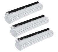 GARVALON 3 pezzi Testine di Ricambio per Mop Roller in Spugna Pva Assorbente Grigio per Pavimenti Legno Piastrelle Vasca Auto Asciugatura Rapida Graffi