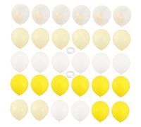 GARVALON 30 Pezzi Kit 30 Palloncini Gialli e Chiari per Festa Compleanno a Tema Girasole, Decorazioni Gialle Coriandoli Dorati, Lattice Spesso Resistente, Inclusi di Nastro per Allestimento