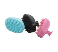 GARVALON 3pezzi Spazzola per Capelluto in Silicone per Shampoo e Doccia Esfoliante per Capelli Cavi Adatto Uomini