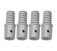 GARVALON 4 Pezzi Adattatore Filettato Metallo per Manico Scopa Kit per Riparazione Punta Estremità Manico Estensibile Connessione Stabile e Facile Installazione per Scope e Rulli Vernice