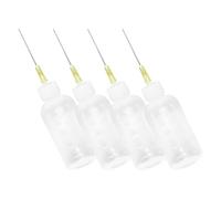 GARVALON 4 pezzi Flaconi Applicatori con Punta di Precisione Bottiglie Dosatrici per Colla e Olio Lubrificante Ergonomiche e Resistenti per Giochi Trenini e Artigianato