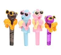 GARVALON 4 Pezzi Giocattolo Porta Lecca-Lecca Robot Pop-up per Feste, Set Divertente Robot Lecca-Lecca Scherzo, Giocattolo Decompressivo Colorato Sicuro e Resistente