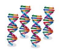 GARVALON 4 pezzi Kit Scientifico Dna Struttura Doppia Spirale Educativa per Apprendimento Genetico Scolastico e Laboratorio Kit Creativo per Esperimenti Scientifici e Didattica Biologica