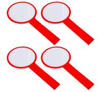 GARVALON 4 Pezzi Lavagna Cancellabile Portatile Lavagne Bianche per Studenti Tavolette Segnapunti Leggere per Giochi Voti Insegnamento e Giudizio Colore Casuale Colore Casuale