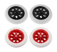 GARVALON 4 Pezzi Ruote di Ricambio per Carrello della Spesa Cuscinetti in Plastica Silenziosi Adatte per Carrelli Pieghevoli Carrelli Spiaggia e Trasporti su Terreni Irregolari