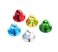 GARVALON 50 Pezzi Mini Campanelli in Metallo Colorati per Ornamenti da Giardino e Giocattoli per Campanelle Leggere e Resistenti per Appendere Decorazione Festiva Sonora