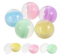 GARVALON 50pezzi Capsule Rotonde Vuote per Distributori Automatici di Gomme da Masticare Palline Riempibili di Pp Sicure Contenitori per Caramelle Multiuso
