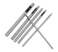 GARVALON 6 pezzi Punzoni Vuoti per Cuoio in Acciaio Industriale Strumenti Resistenti per Forare Cinture Cinturini e Artigianato Pelle Punch Tool Preciso e Veloce per Lavori di Pelletteria